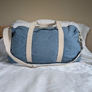 Known Supply blue duffel weekender bag